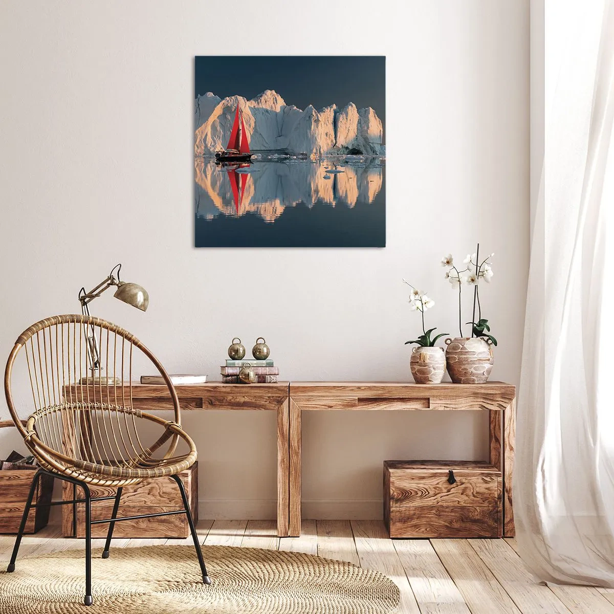 Impression sur toile - Image sur toile - Aux limites du monde - 50x50 cm