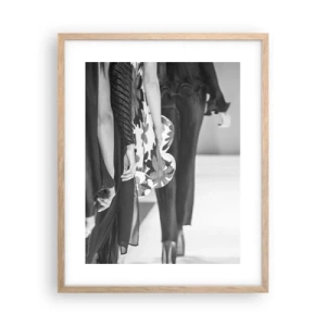 Affiche dans un chêne clair - Poster - Un défilé stylé - 40x50 cm
