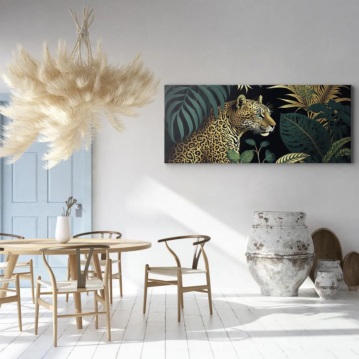 Impression sur toile - Image sur toile - Un hôte dans la jungle - 90x30 cm