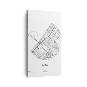 Impression sur toile - Image sur toile - Anatomie de Dubaï - 45x80 cm