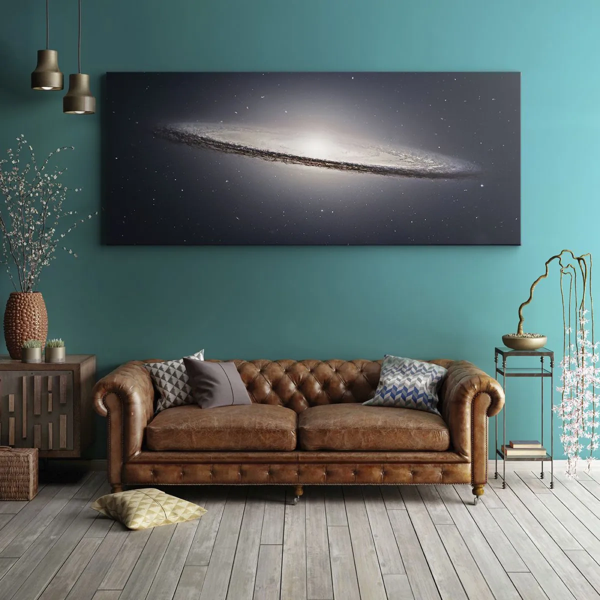 Impression sur toile - Image sur toile - Il y a bien longtemps, dans une galaxie très lointaine… - 90x30 cm