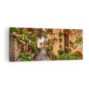 Impression sur toile - Image sur toile - Ruelle italienne - 100x40 cm