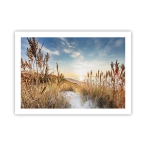 Affiche - Poster - Plage du nord - 70x50 cm