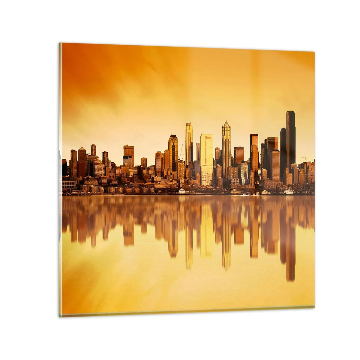 Impression sur verre - Image sur verre - Le silence de la métropole - 70x70 cm