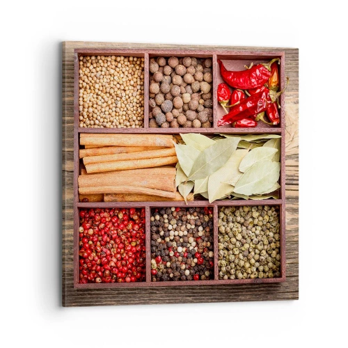 Impression sur toile - Image sur toile - Ordre des formes, bouquet d'arômes - 70x70 cm