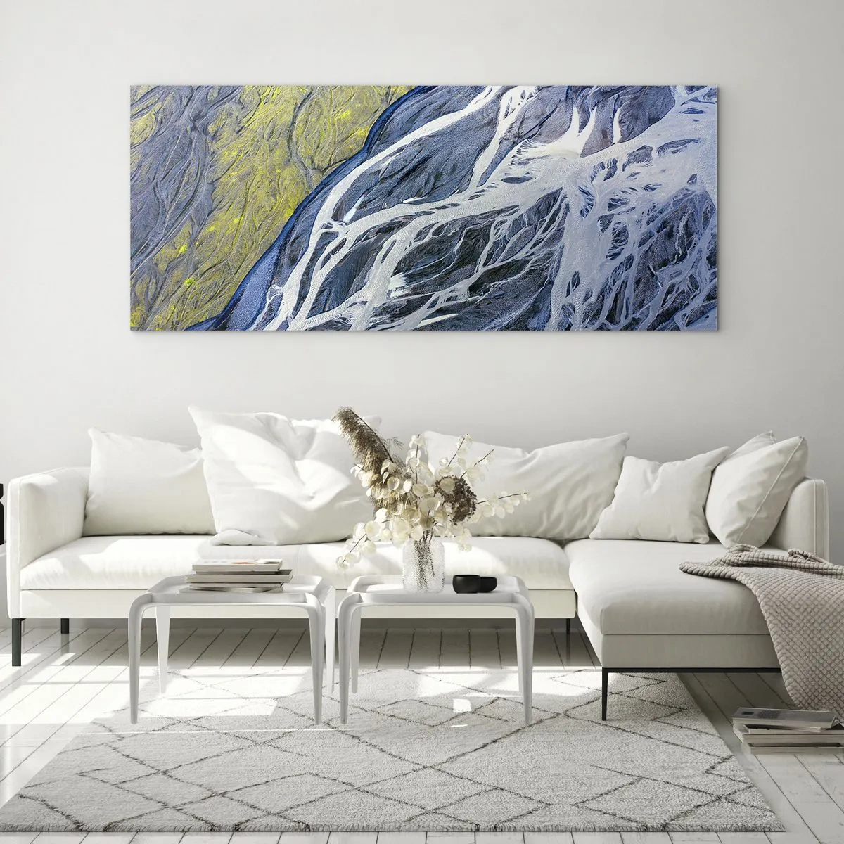 Impression sur verre - Image sur verre - Peintures rupestres de la nature - 100x40 cm