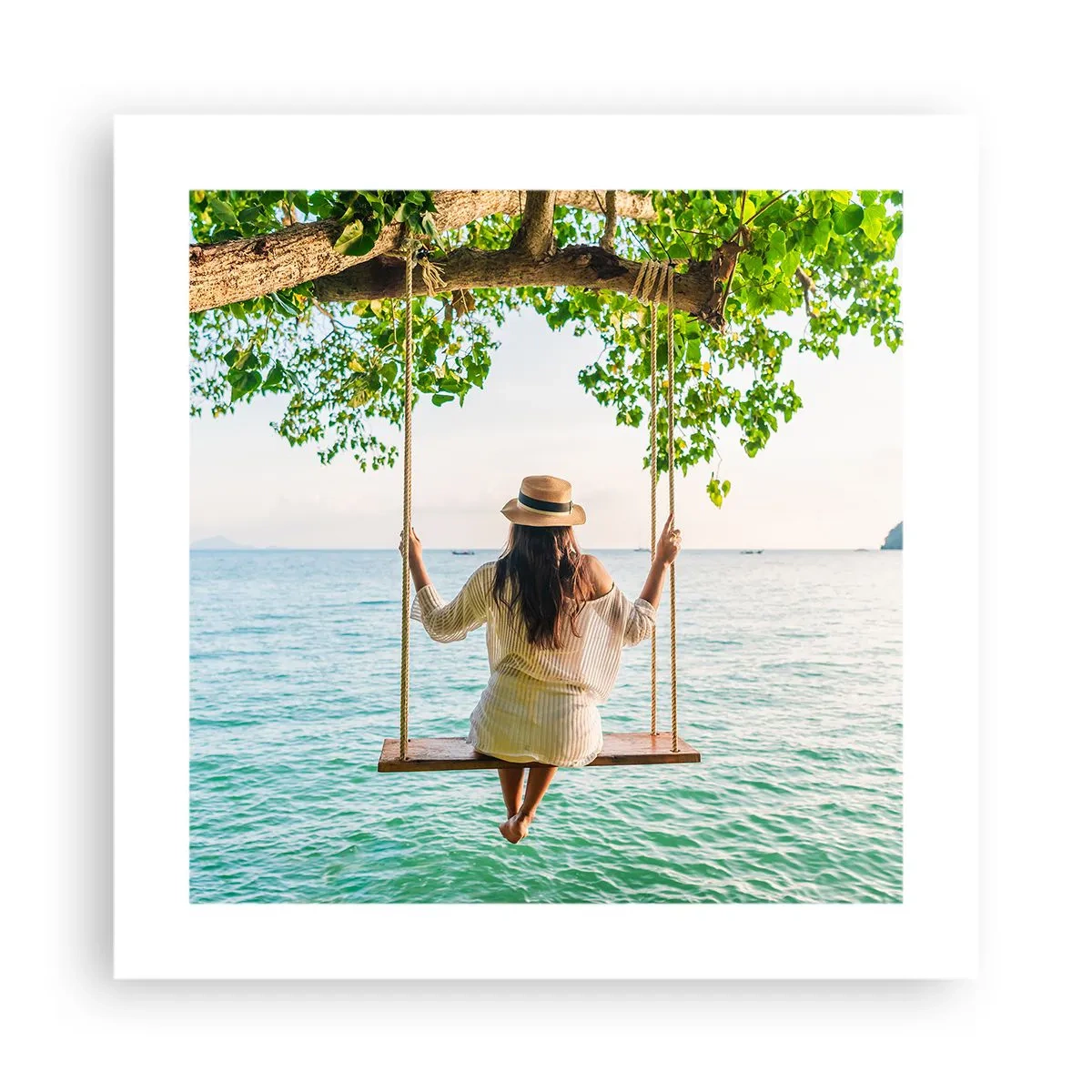 Affiche - Poster - La vie est belle - 40x40 cm