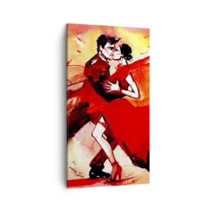 Impression sur toile - Image sur toile - Le rythme violet de la passion - 45x80 cm