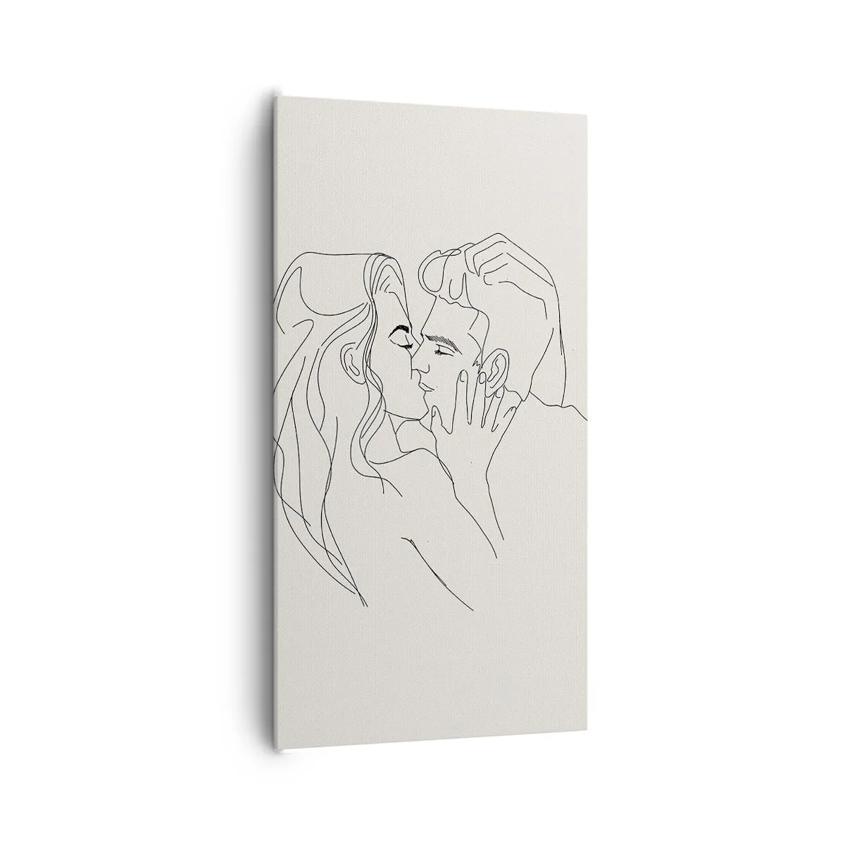 Impression sur toile - Image sur toile - Enlacé de sentiment - 65x120 cm