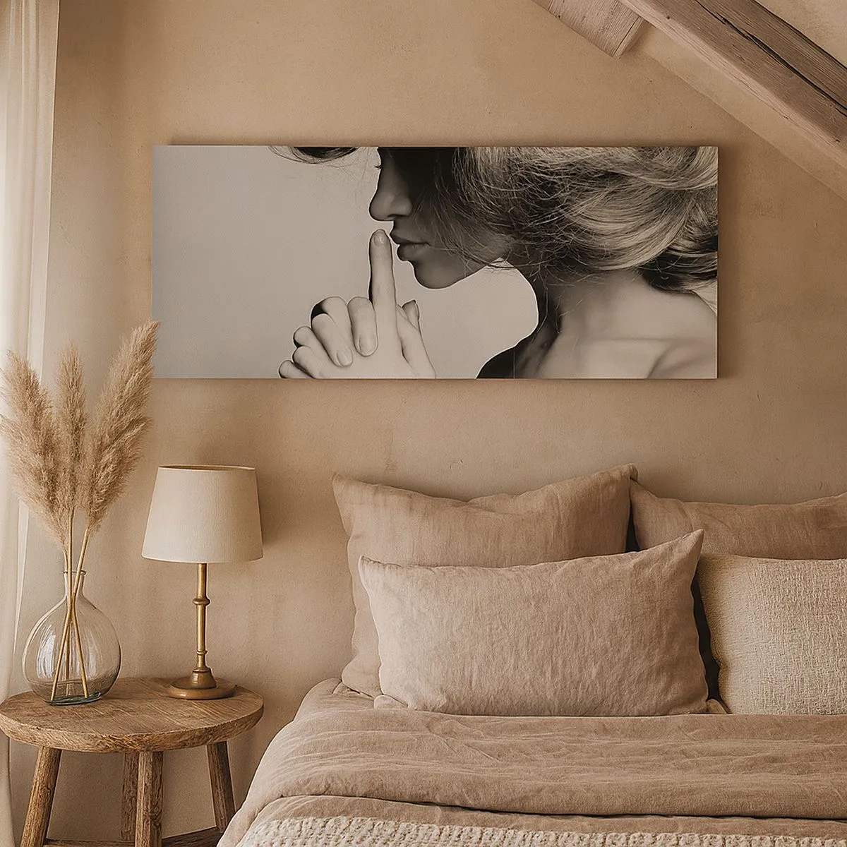 Impression sur toile - Image sur toile - A l'écoute d'elle-même - 100x40 cm