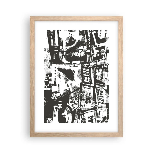 Affiche dans un chêne clair - Poster - Ordre ou chaos? - 30x40 cm