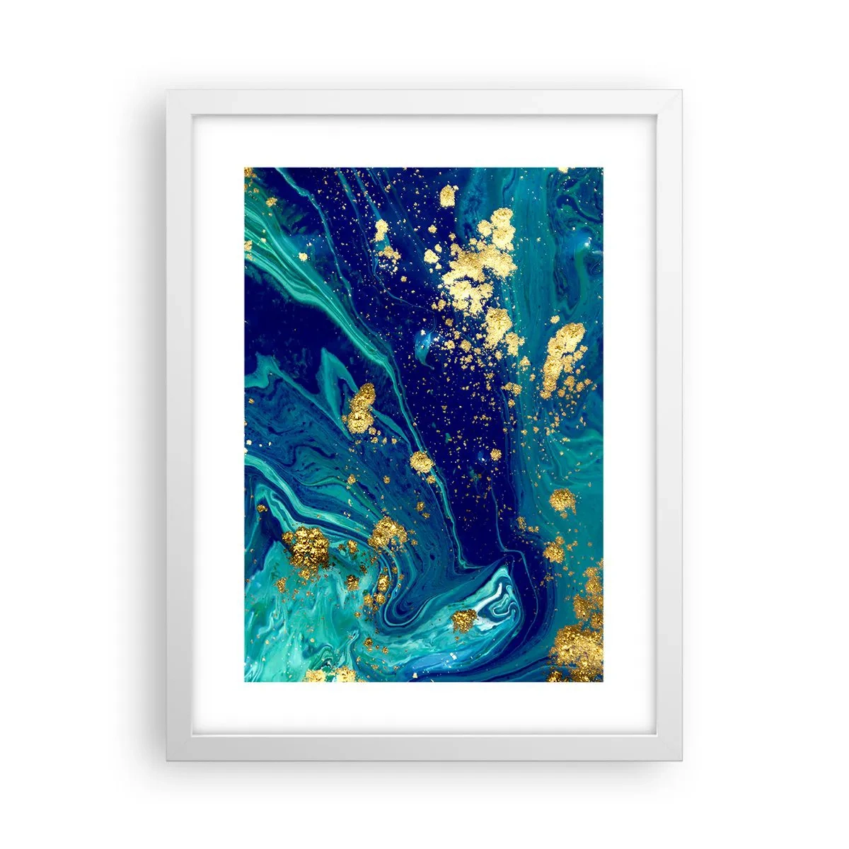 Affiche dans un cadre blanc - Poster - Les pétales du soleil - 30x40 cm