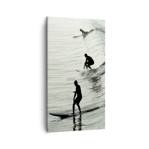 Impression sur toile - Image sur toile - A la rencontre de la vague - 45x80 cm