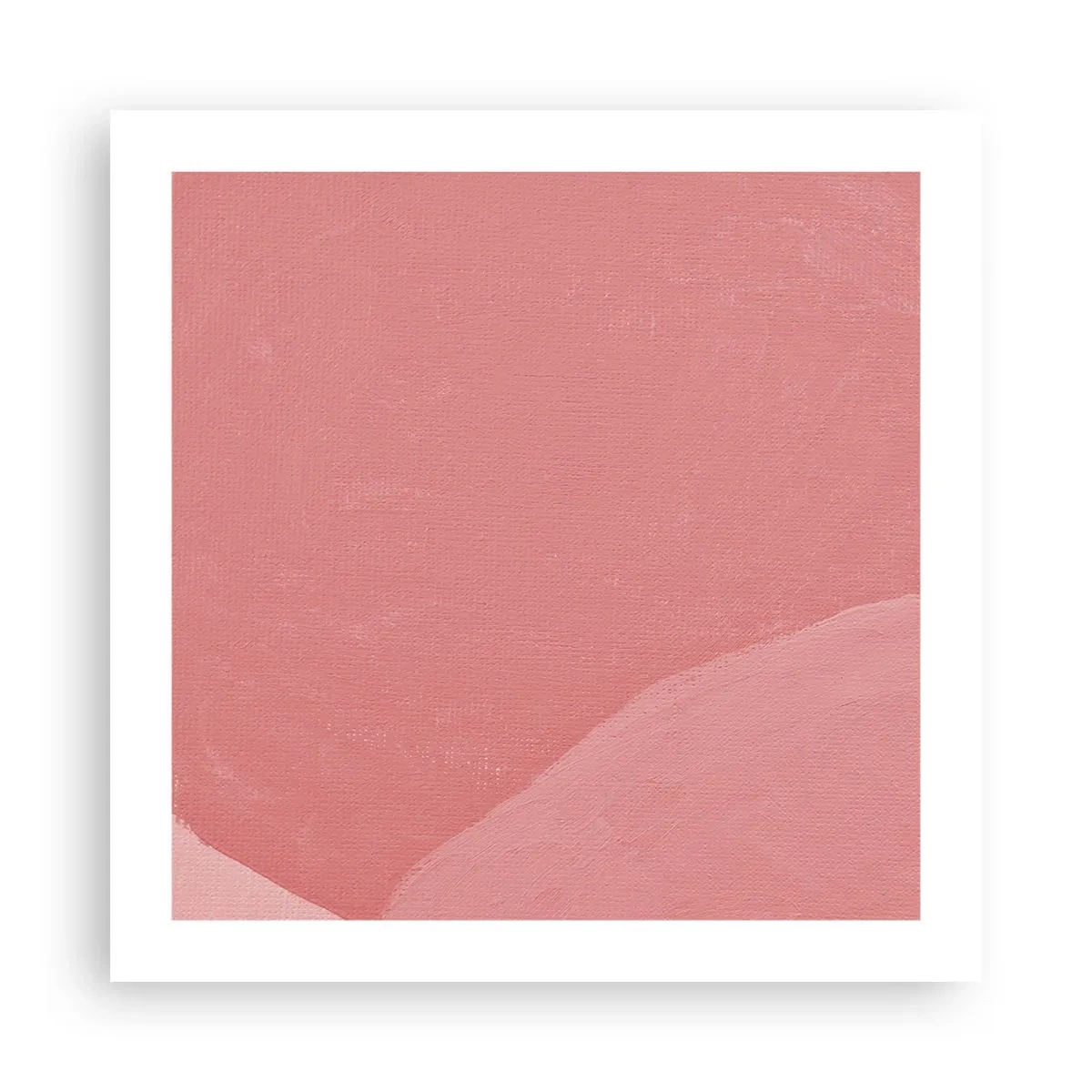 Affiche - Poster - Composition organique en rose - 50x50 cm