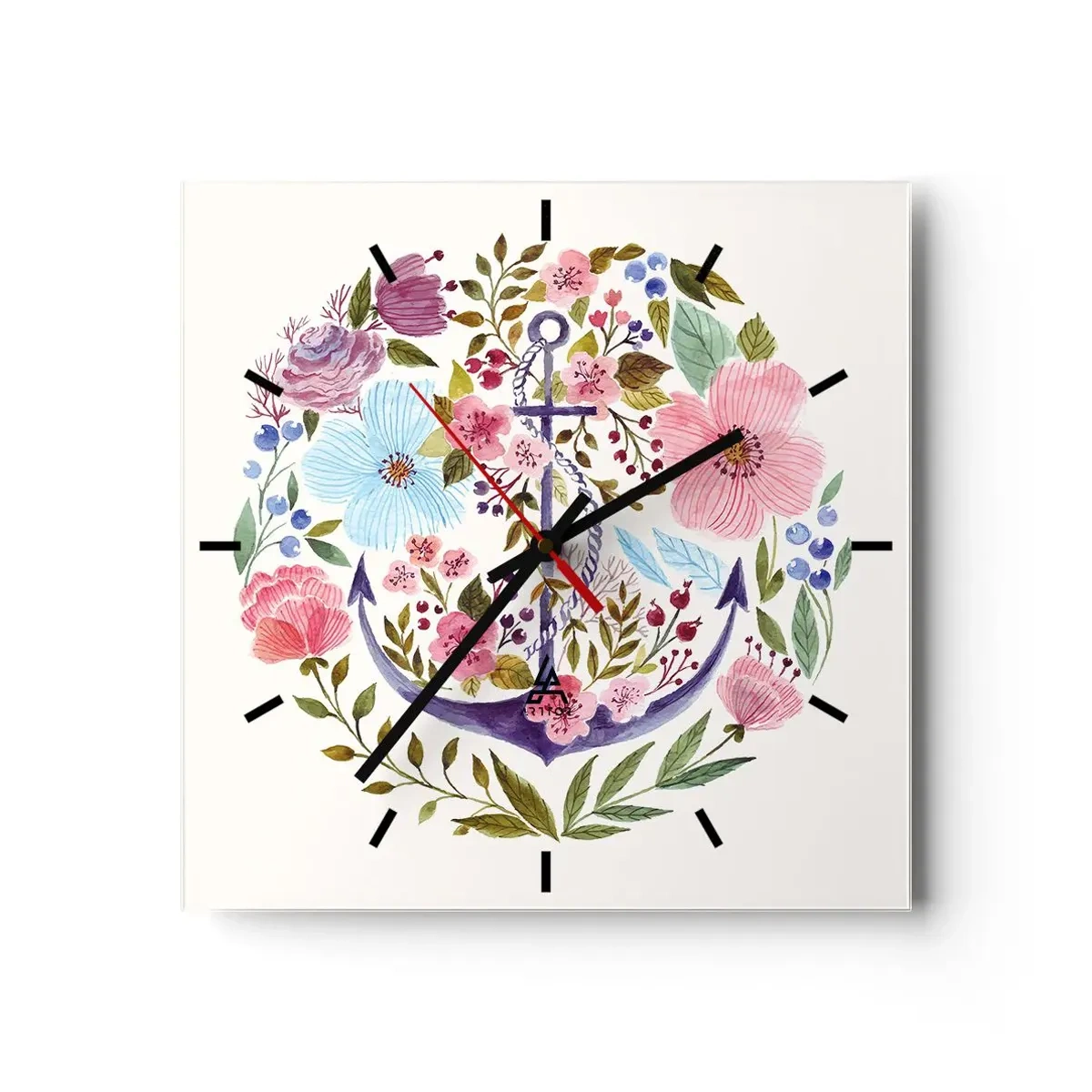 Horloge murale - Pendule murale - Le beau rêve du marin - 40x40 cm