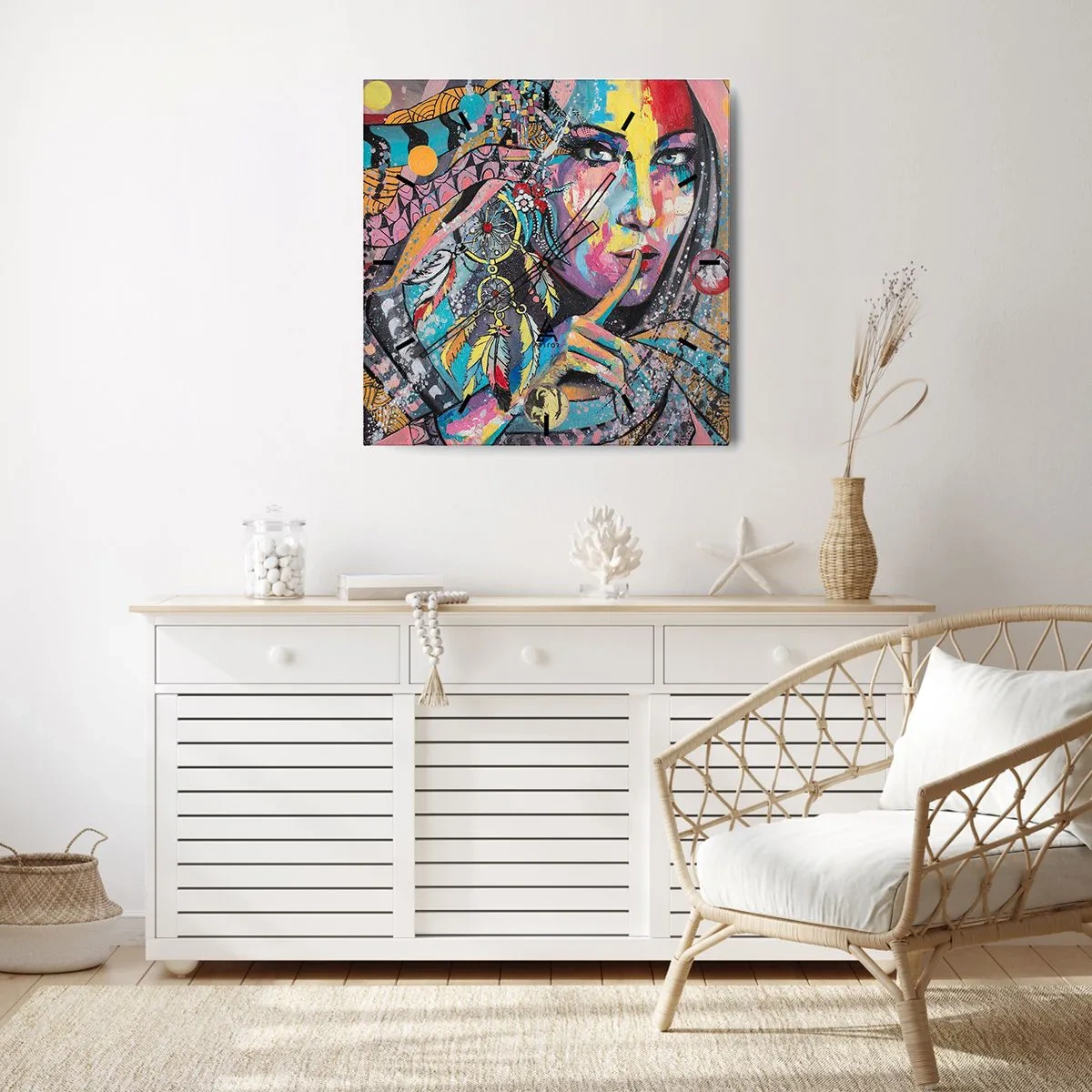 Horloge murale - Pendule murale - Taisez-vous jusqu'à ce que vous compreniez - 30x30 cm