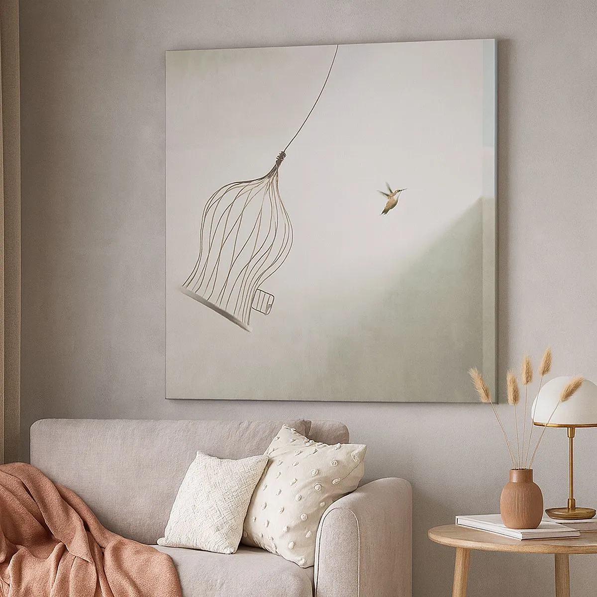 Impression sur toile - Image sur toile - Dans son élément - 30x30 cm