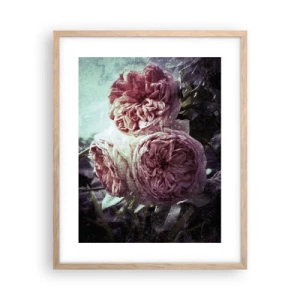 Affiche dans un chêne clair - Poster - Dans une ambiance romantique - 40x50 cm