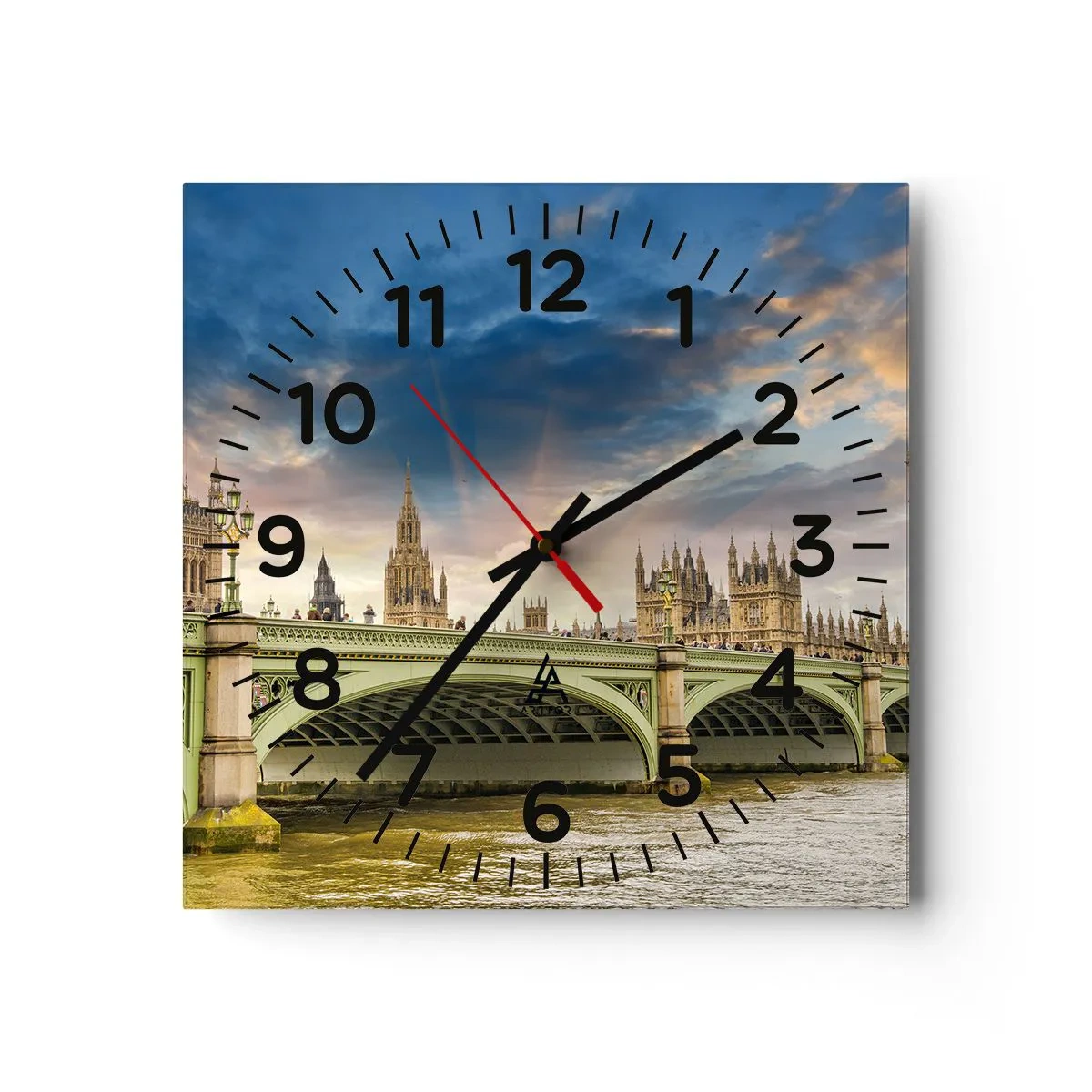 Horloge murale - Pendule murale - Le temps s'est arrêté dans l'Empire - 30x30 cm