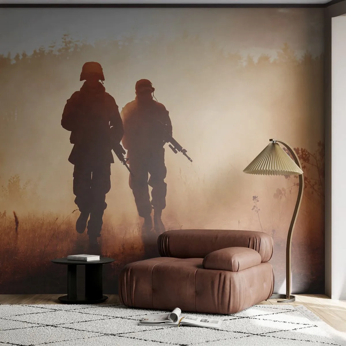 Papier Peint Autocollant Deluxe Sticker - Call of Duty - Soldat, Fusil, Militaire - 400x280 cm