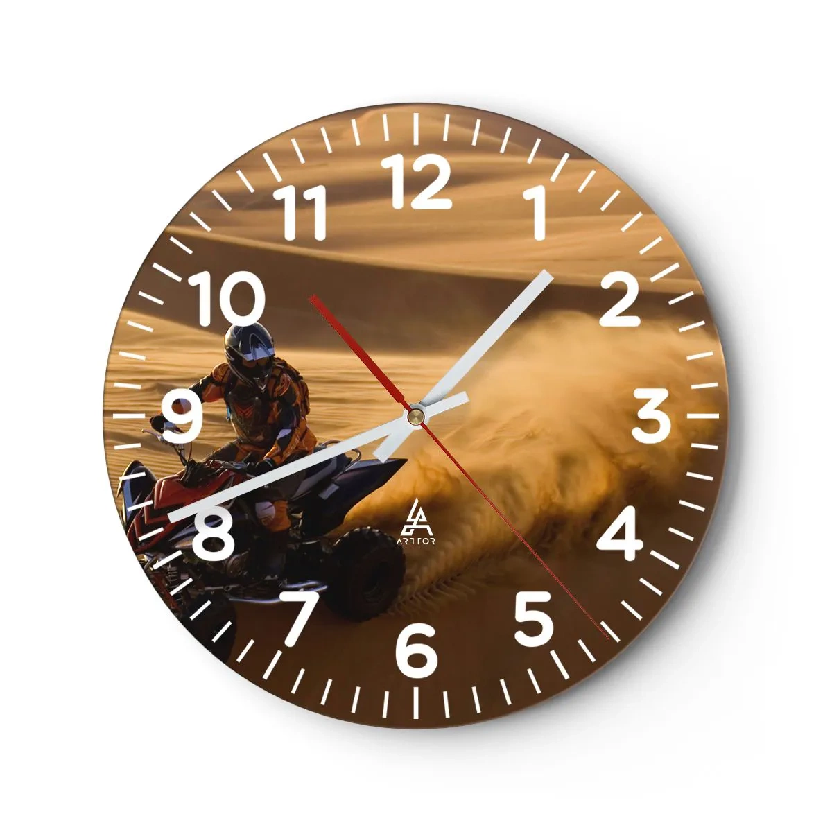 Horloge murale - Pendule murale - Sur les vagues de sable - 30x30 cm