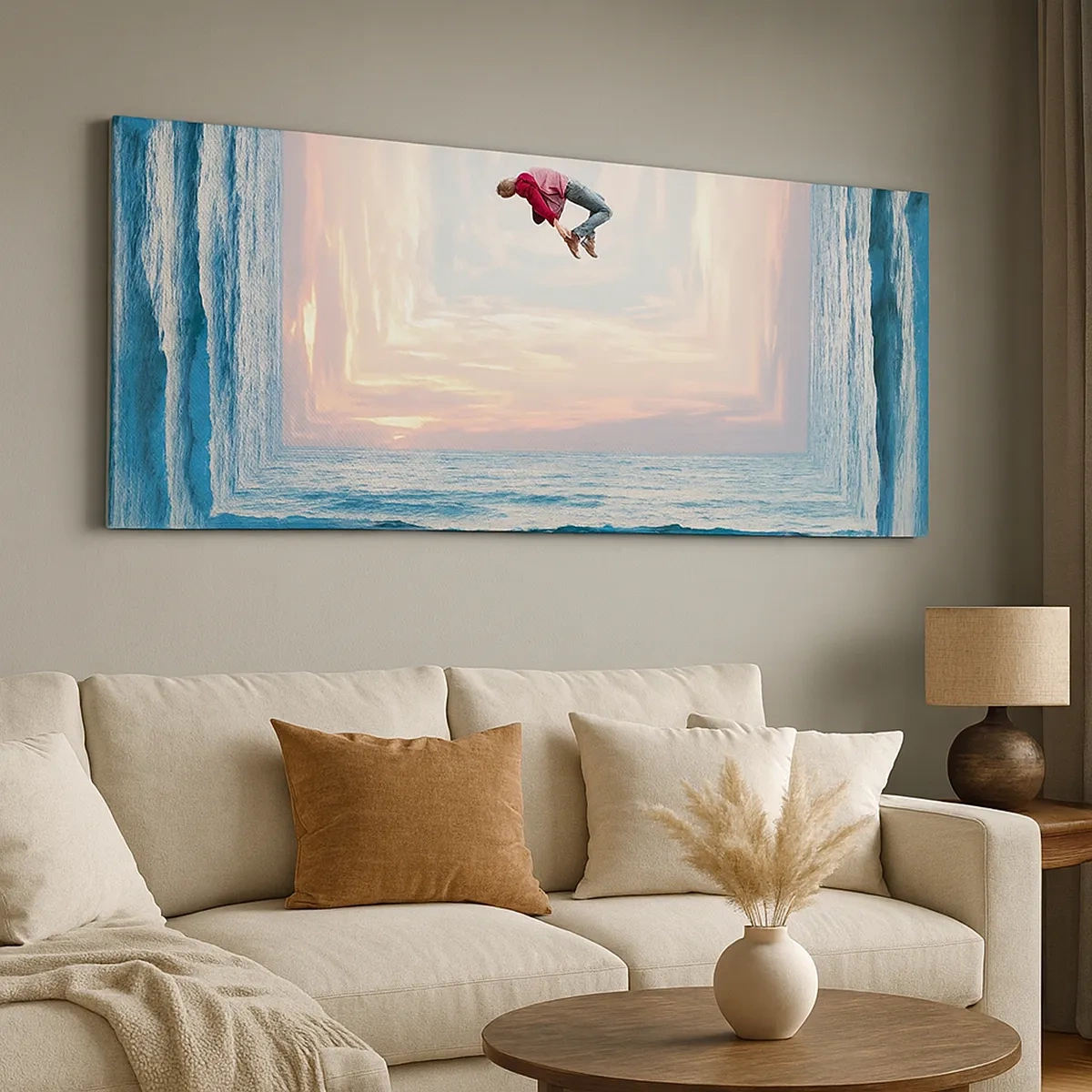 Impression sur toile - Image sur toile - Vers une autre dimension - 30x30 cm