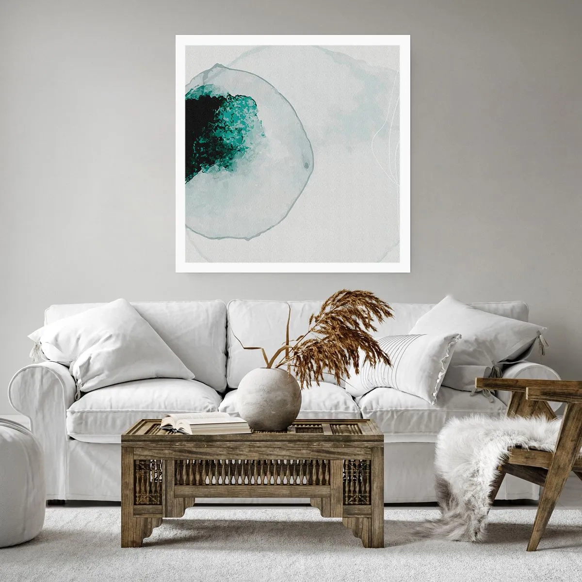 Affiche - Poster - Dans une goutte d'eau - 40x40 cm