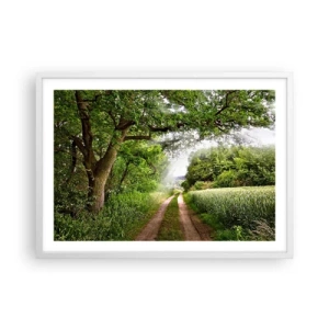 Affiche dans un cadre blanc - Poster - Et in Arcadia ego - 70x50 cm