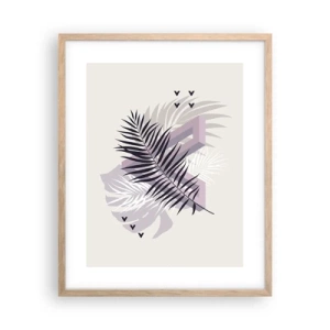 Affiche dans un chêne clair - Poster - L'ombre de l'obscurité - 40x50 cm