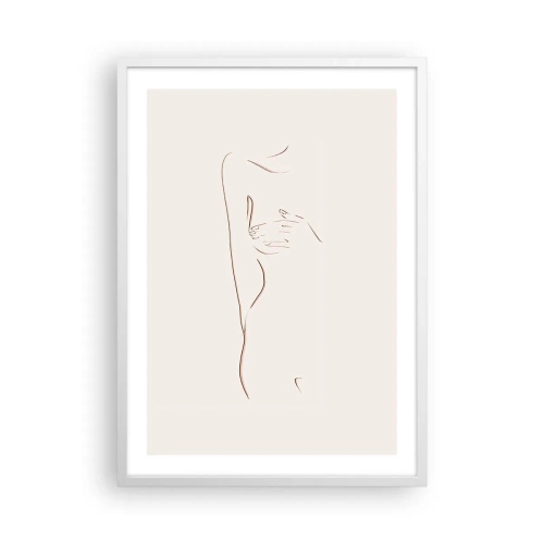Affiche dans un cadre blanc - Poster - La forme du désir - 50x70 cm
