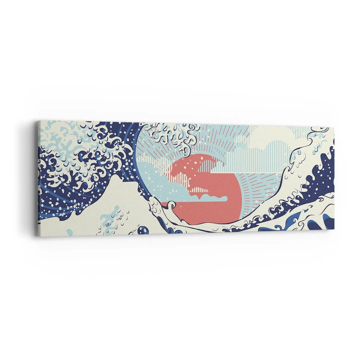 Impression sur toile - Image sur toile - D'une inspiration japonnaise - 90x30 cm