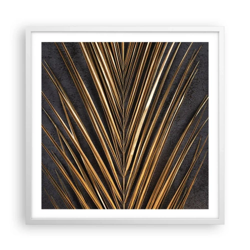 Affiche dans un cadre blanc - Poster - L'or des tropiques - 60x60 cm