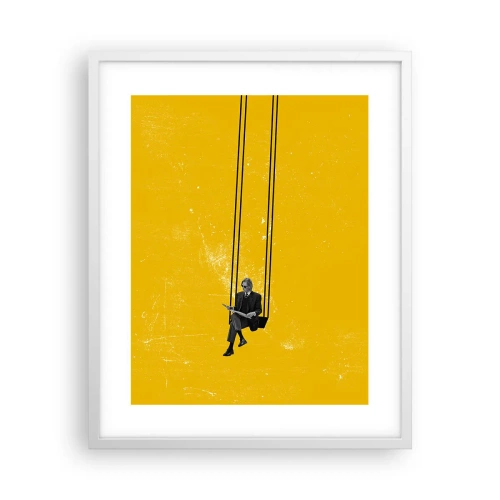 Affiche dans un cadre blanc - Poster - Un jour comme tous les jours - 40x50 cm