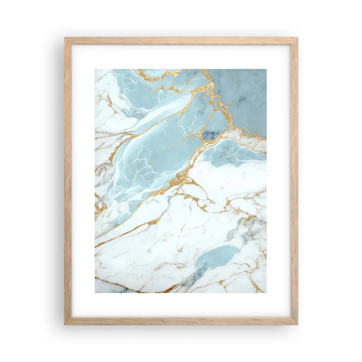 Affiche dans un chêne clair - Poster - Richesse en pierre - 40x50 cm