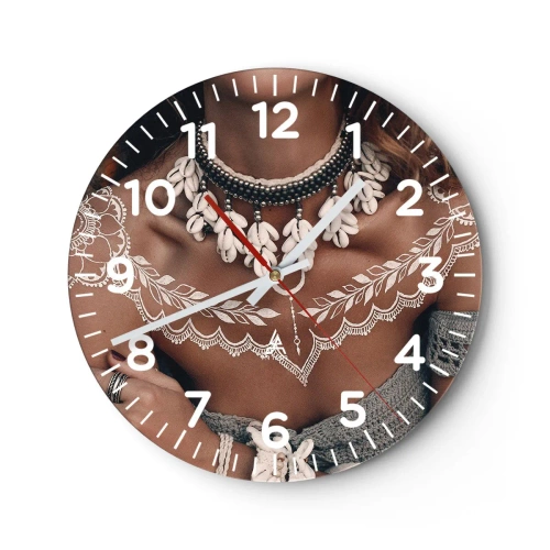 Horloge murale - Pendule murale - Talismans, rituels de la féminité - 30x30 cm