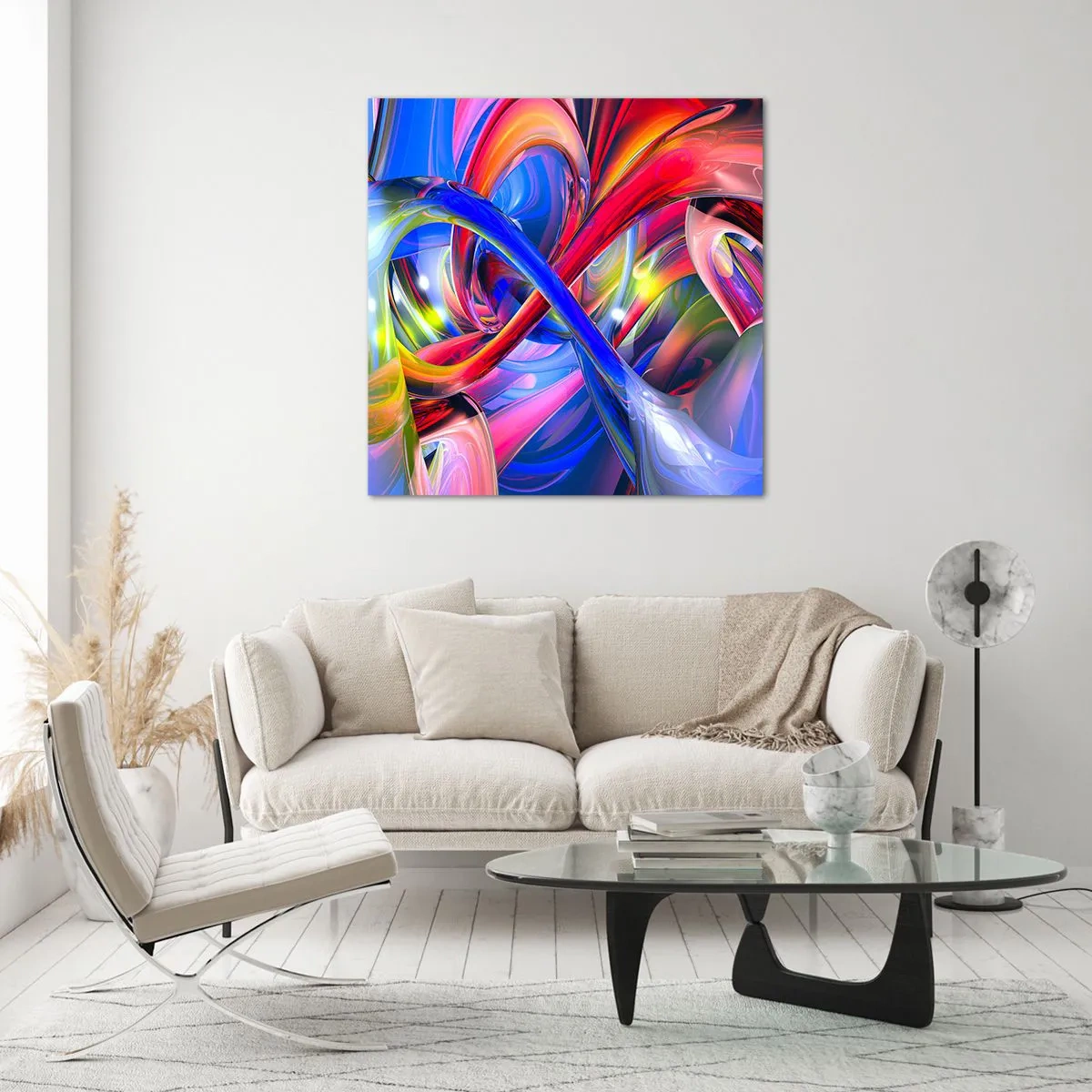 Impression sur verre - Image sur verre - La danse des nuances - 70x70 cm