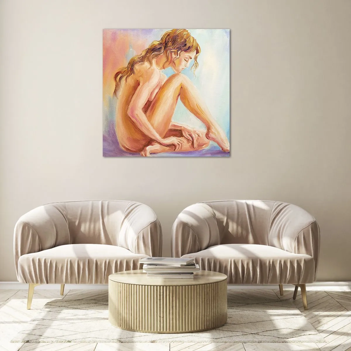 Impression sur verre - Image sur verre - Acte de jeunesse - 70x70 cm