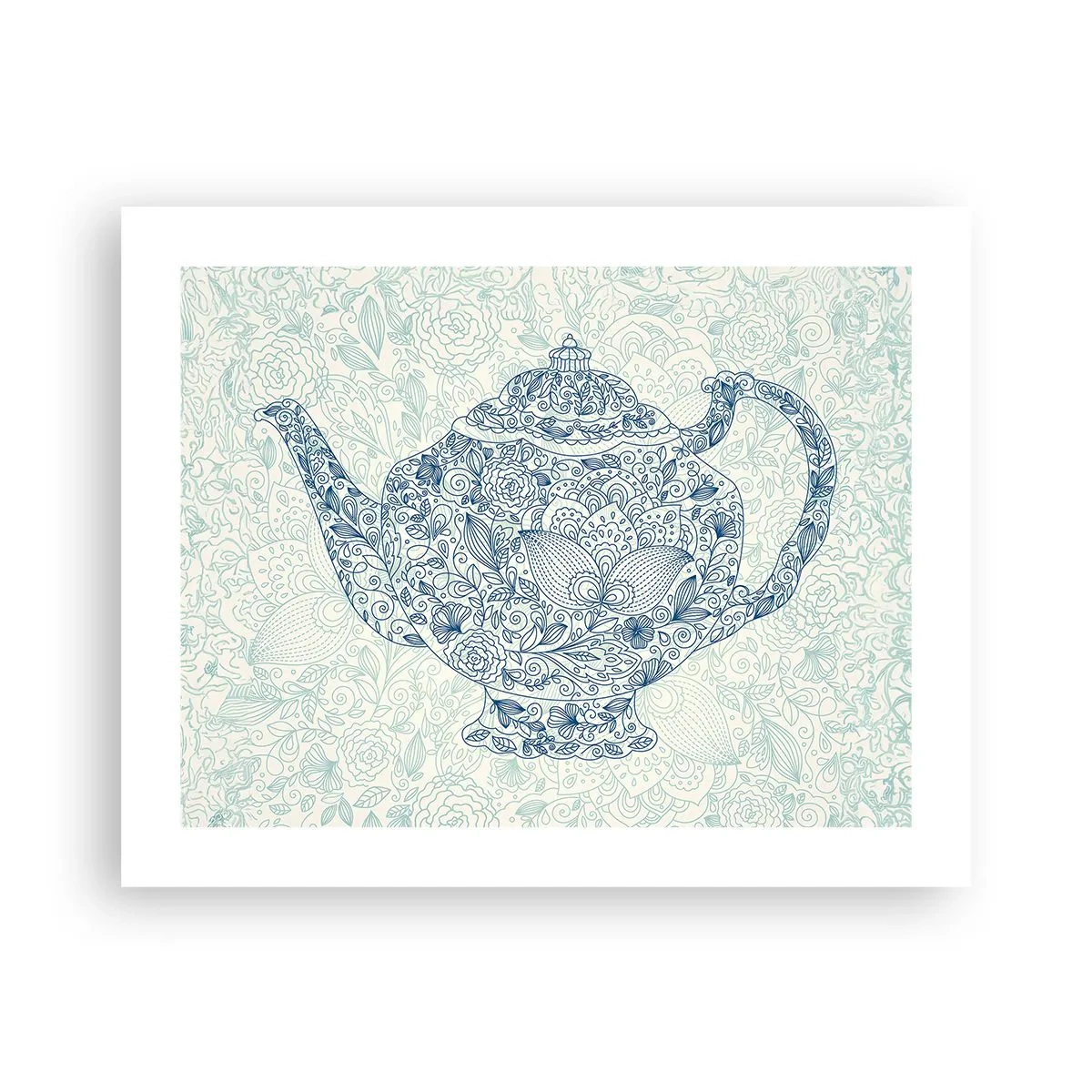 Affiche - Poster - Le charme du thé - 50x40 cm