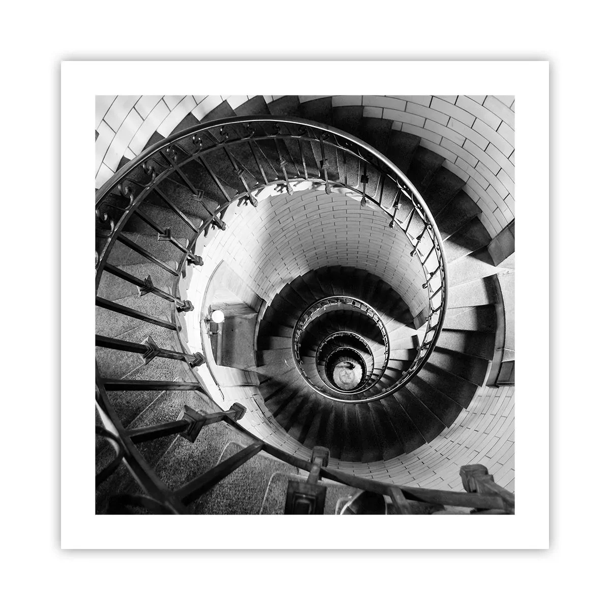Affiche - Poster - De plus en plus haut - 50x50 cm
