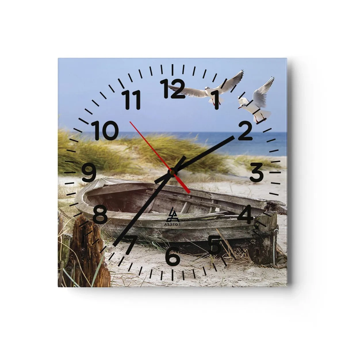 Horloge murale - Pendule murale - Bain de vent - 30x30 cm