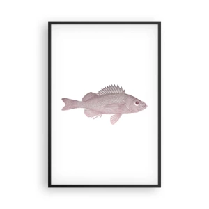 Affiche dans un cadre noir - Poster - Poisson aux grands yeux - 61x91 cm