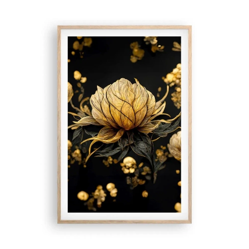 Affiche dans un chêne clair - Poster - Fragilité subtile - 61x91 cm