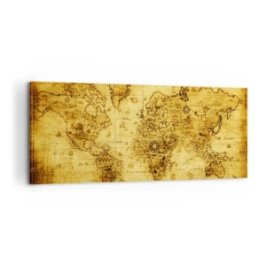 Impression sur toile - Image sur toile - Ce monde est bizarre - 100x40 cm