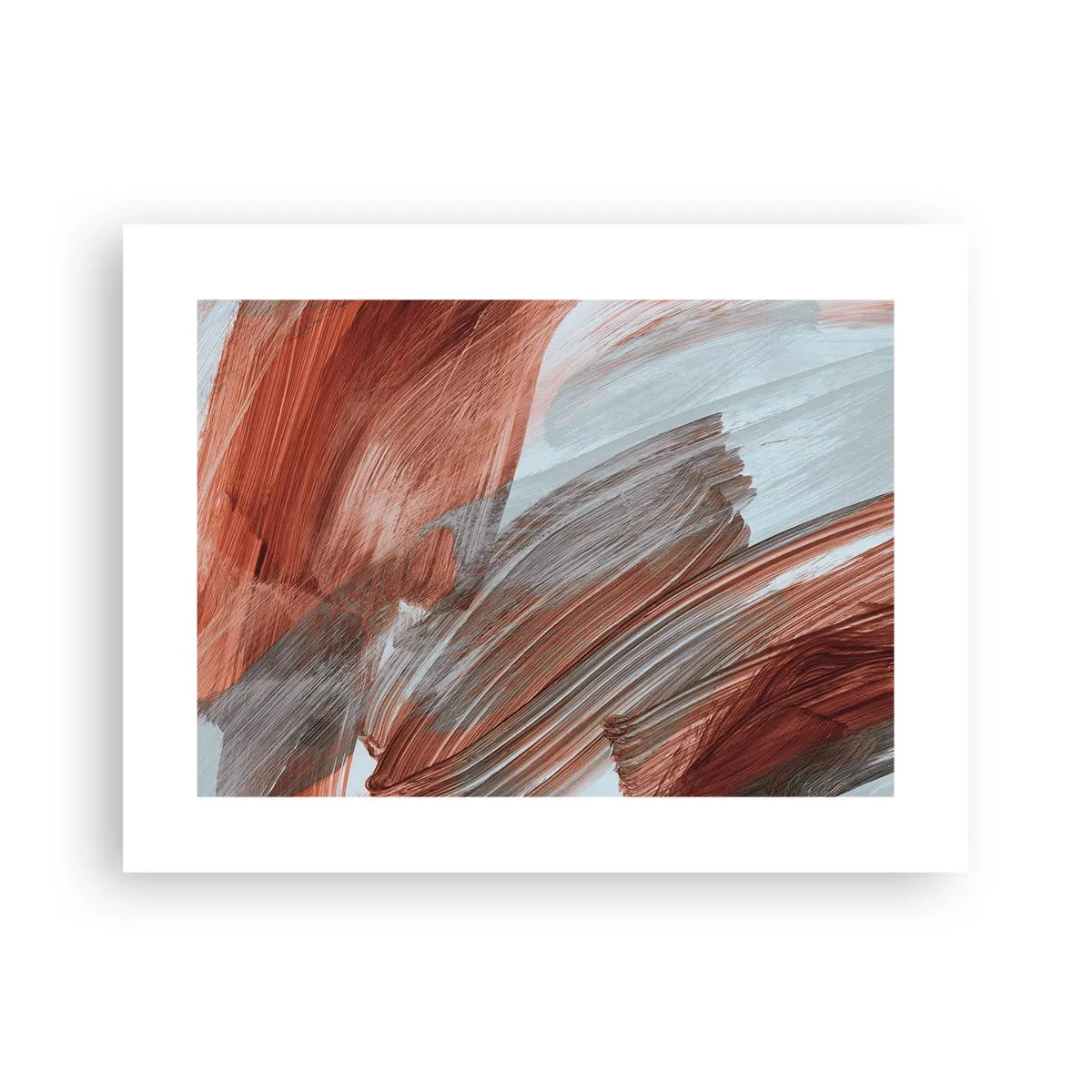 Affiche - Poster - Abstraction venteuse et automnale - 40x30 cm