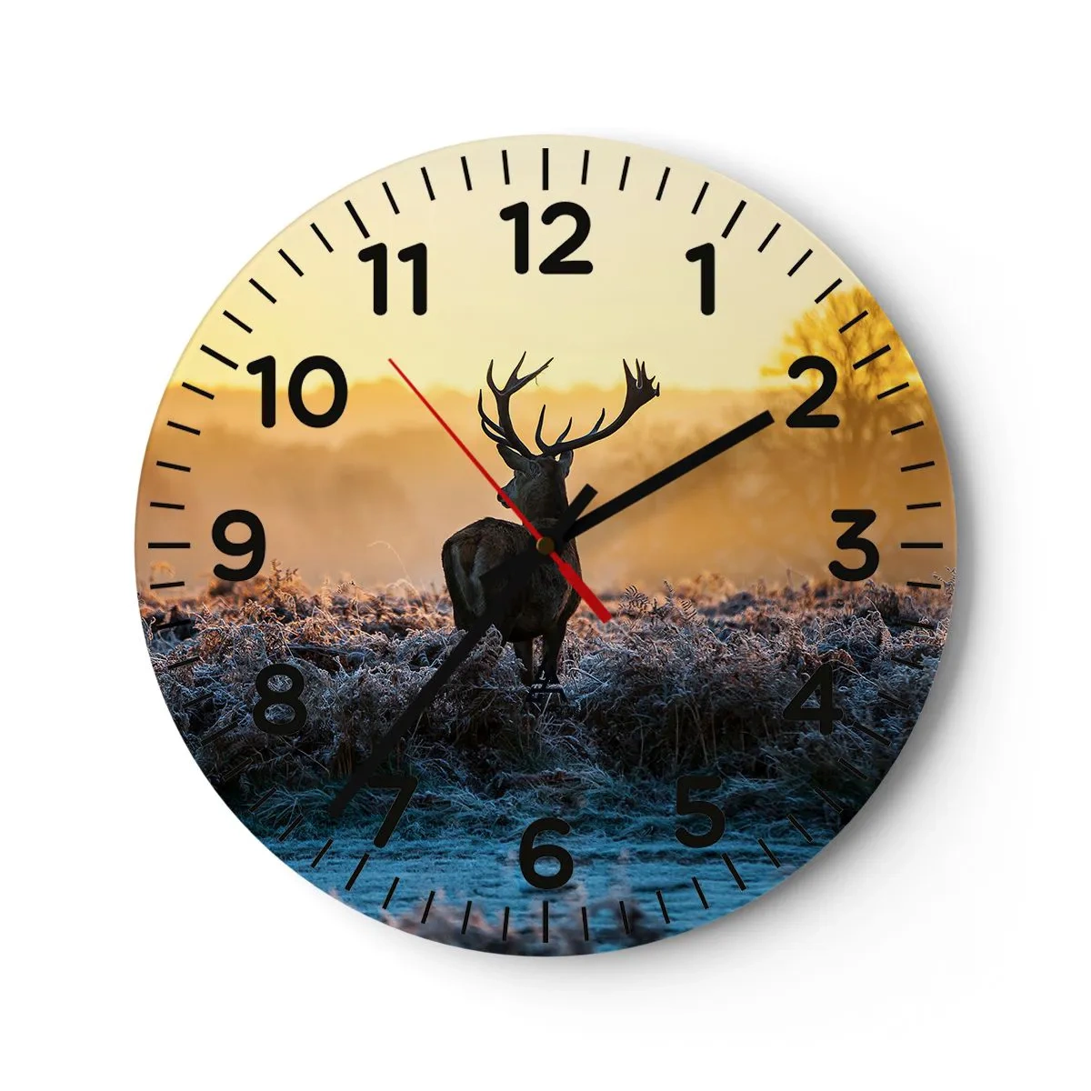 Horloge murale - Pendule murale - Couronné pour sa succession - 30x30 cm