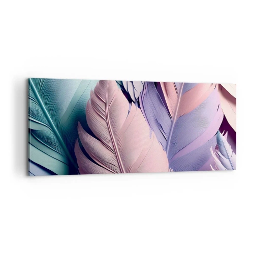 Impression sur toile - Image sur toile - Oiseau chic - 100x40 cm
