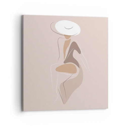 Impression sur toile - Image sur toile - Être une dame - 70x70 cm