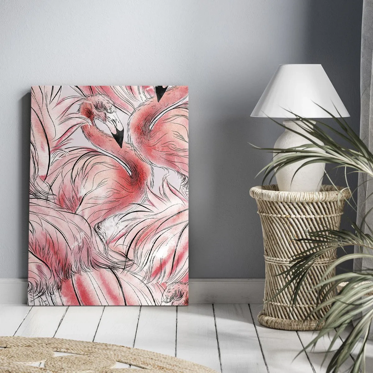 Impression sur toile - Image sur toile - Oiseau corps de ballet - 55x100 cm