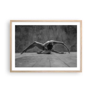 Affiche dans un chêne clair - Poster - Symétrie trouvée - 70x50 cm