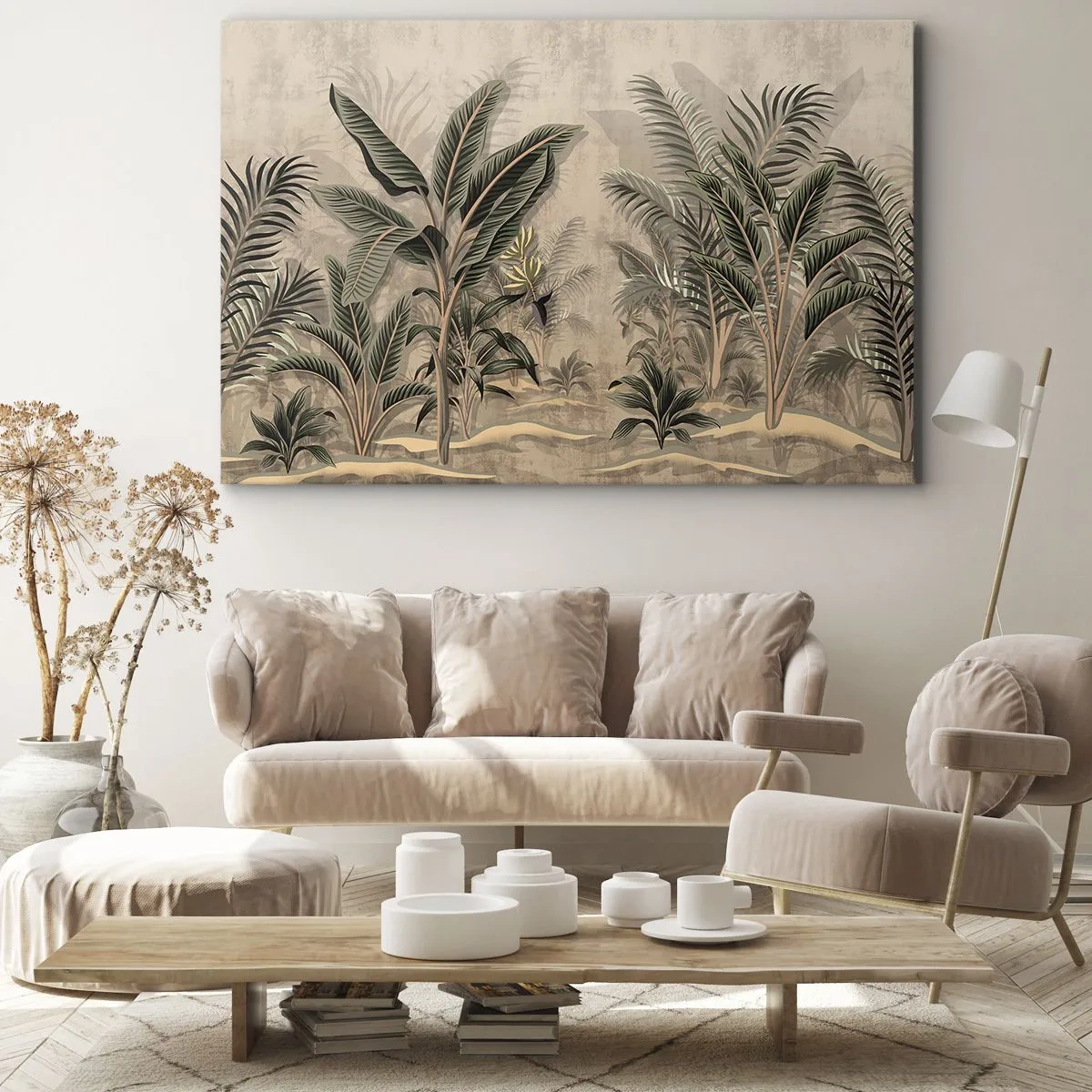 Impression sur toile - Image sur toile - Une gravure de style colonial - 70x50 cm